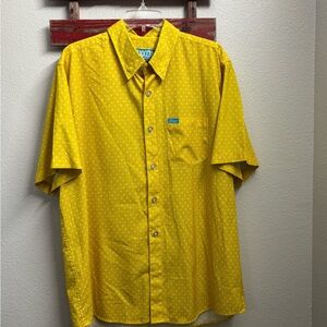 DIXXON Yellow Polka Dot Casual Shirt